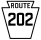Pennsylvania Route 202 marker