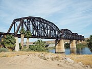 The Arizona and California Railroad Bridge a.k.a. “The Colorado River Bridge” was built in 1908.