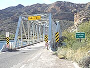 Different view of the historic the Boulder Creek Bridge.