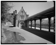 View of the West Shore Railroad station, looking north (ca. 1980)