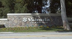 Former welcome sign