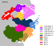 吴语方言分布