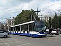 Škoda 15T tram in Riga.