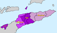 Location of the Diocese of Baucau