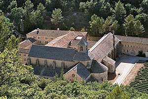 Abbey of Senanque, located in France, Provence, Vaucluse, Gordes village.