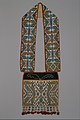 Loom-beaded bandolier bag attributed to Winnebago people, c. 1880s, collection of the Metropolitan Museum of Art