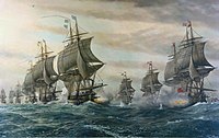 "Battle of the Virginia Capes" by V. Zveg