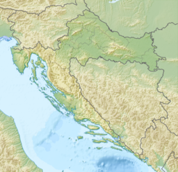 Dinara在克羅地亞的位置