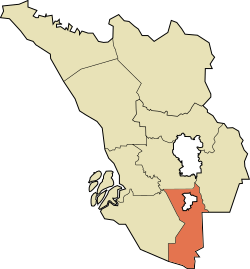 雪邦县在雪兰莪的位置