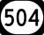 Kentucky Route 504 marker