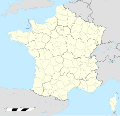 羅什舒阿爾隕石坑在法國的位置