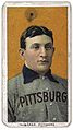 Image 14 T206 Honus Wagner Image credit: American Tobacco Company The T206 Honus Wagner is a rare baseball card depicting Honus Wagner (February 24, 1874 – December 6, 1955), a dead-ball era shortstop considered one of the best players of all time. The card was designed and issued by the American Tobacco Company from 1909 to 1911. Only 50 to 200 cards were ever distributed to the public, and as a result of the card's rarity and popularity, prices have soared. In 2007, a collector paid $2.8 million for one, making it the most valuable baseball card in history. This specimen belongs to the National Baseball Hall of Fame and Museum in Cooperstown, New York. More selected portraits