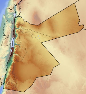 Location map Jordan