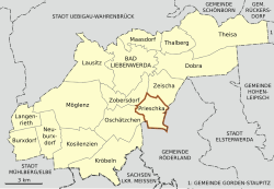 Location of Prieschka in Bad Liebenwerda