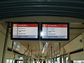 LCD screens detailing journey information in GT8Z 243