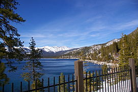 View of Lake Tahoe from North Shore Road