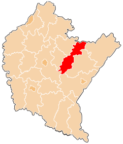 Location within the voivodeship