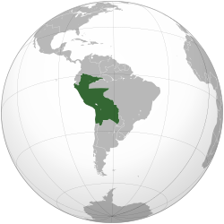 秘鲁-玻利维亚邦联的位置