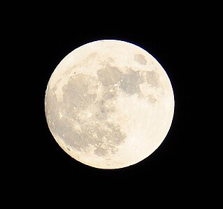 Pre-supermoon on November 13, 2016 (2016-11-13), at 6:20 pm PST, just a few hours before it would be officially called the "Supermoon of 2016"