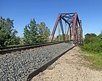 Railroad Truss Drawbridge across Buffalo Bayou—Houston