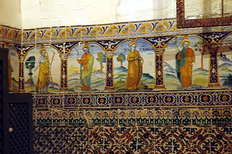 16th-century azulejos in Convent of Santa Isabel, Valladolid