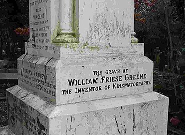 Grave of William Friese-Greene by Lutyens, East Cemetery