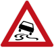 德国的小心路滑标志