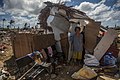 重災區之一的吉萬市被夷為平地，房屋無一完整。