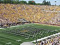 The Marching Mountaineers performing in Michigan Stadium. New uniforms will be used in 2009.