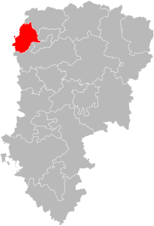 Situation of the canton of Saint-Quentin-1 in the department of Aisne