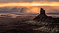 Candlestick Tower (right), Buttes of the Cross to left in the distance