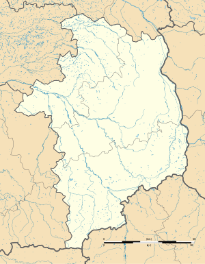 拉沙佩勒当日隆在谢尔省的位置