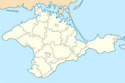Pryberezhne is located in Crimea