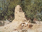 The ruins of one of the buildings which belonged to the original Fort McDowell.