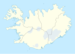 凯夫拉维克在冰岛的位置
