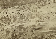The ruins circa 1877. Photo by John K. Hillers.