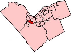 Location within Ottawa