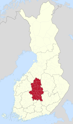 中芬蘭區在芬蘭的位置