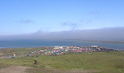 Aerial view of the village of Khatyrka