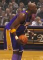 Lamar Odom playing for the Los Angeles Lakers