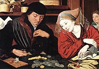 Marinus van Reymerswaele, The Banker and His Wife (1500–1550).