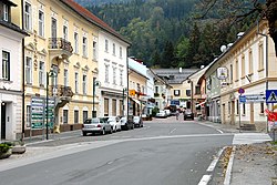 Main street in Mauthen