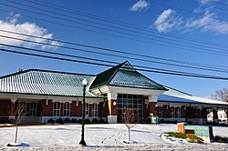 Mount Jackson Town Hall, Visitor Center, Museum and Library in December 2013