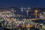 Night cityscape in Nagasaki - view from near the mouth of Urakami River (2016-04-09 by Eiji Kikuta @Pixabay 1342591).jpg