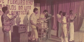 Members (Left to Right) : Zeca Pilhas Secas, Juventino, Julinho (behind Juventino), Higino, Marito, Adolfo Coelho and Tony do Fumo