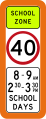 (R4-Q01) School Zone (used in Queensland)