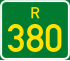 Regional route R380 shield