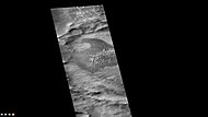 Lamont Crater, as seen by CTX camera (on Mars Reconnaissance Orbiter). Dark areas are composed of mostly dunes.