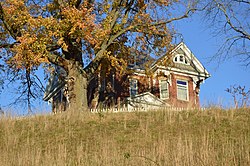 The William H. Woodruff House, southeast of Logan