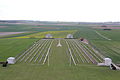 Villers-Bretonneux Military Cemetery viewed from the top of the tower in April 2012[6]